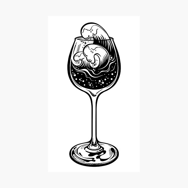 A storm in a glass. Photographic Print