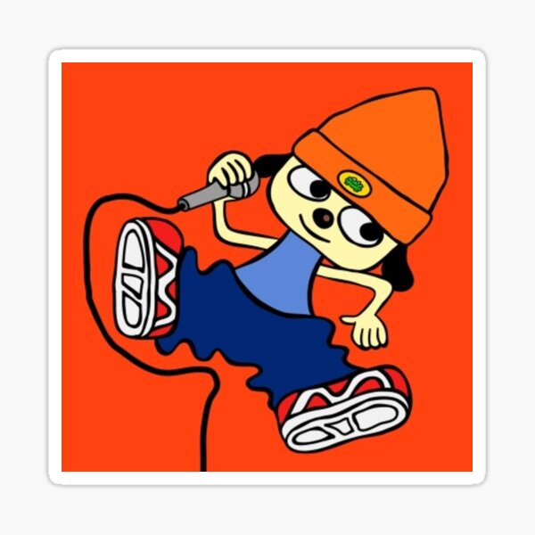 Vista previa del artículo con la obra «Parappa The Rapper», diseñado y vendido por JetSetJustin.