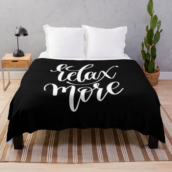Item preview, Relax More Inspirational Quotes designed and sold by ProjectX23.