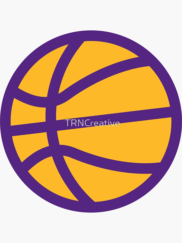 NEW LA Lakers Decorative Basketball 8 Inch Purple Gold Good Stuff NBA  (Deflated)