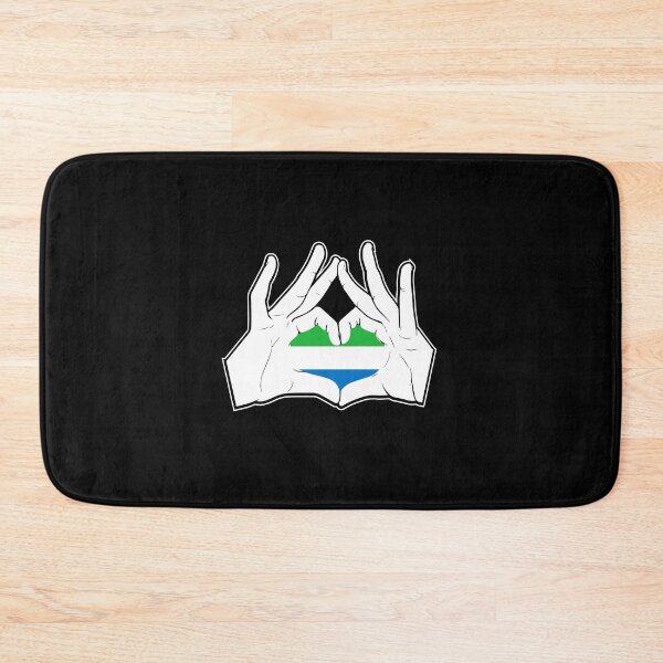 Item preview, Sierra Leone hand heart flag designed and sold by 1681830934131.