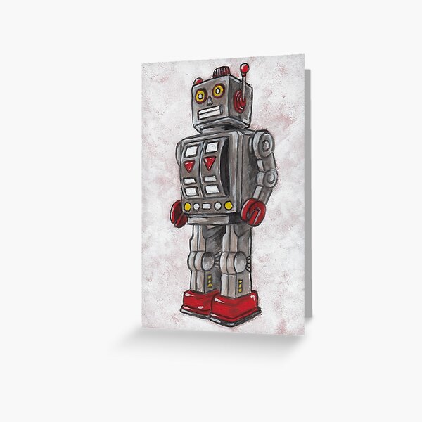 Red Robot Greeting Card