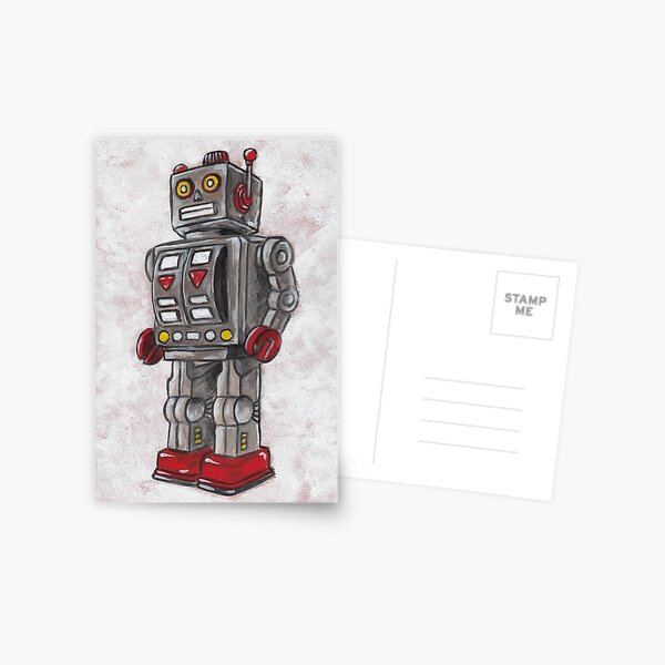 Red Robot Postcard