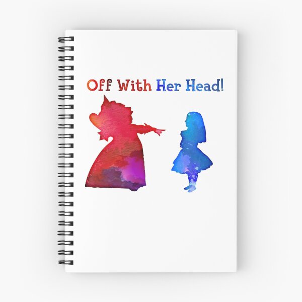 Item preview, Alice in Wonderland Quote - Off With Her Head - Red Queen Quote - 0221 designed and sold by ContrastStudios.