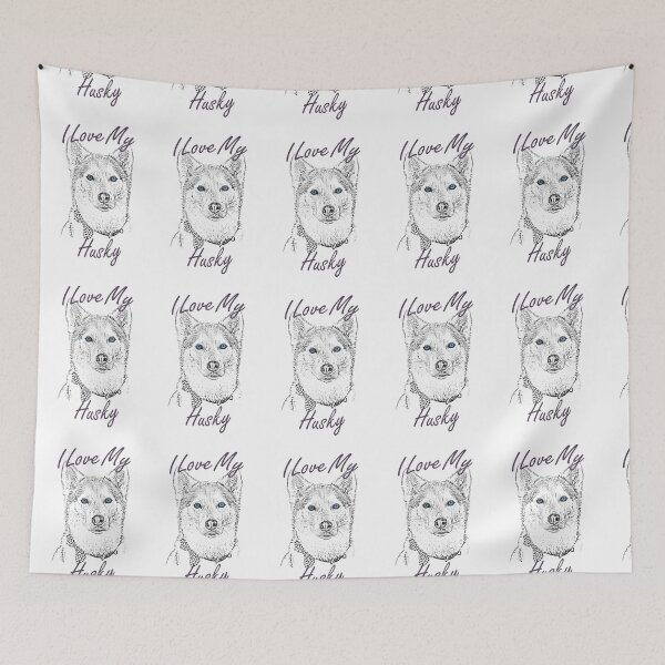 Item preview, Love My Husky designed and sold by SadSacDesigns.