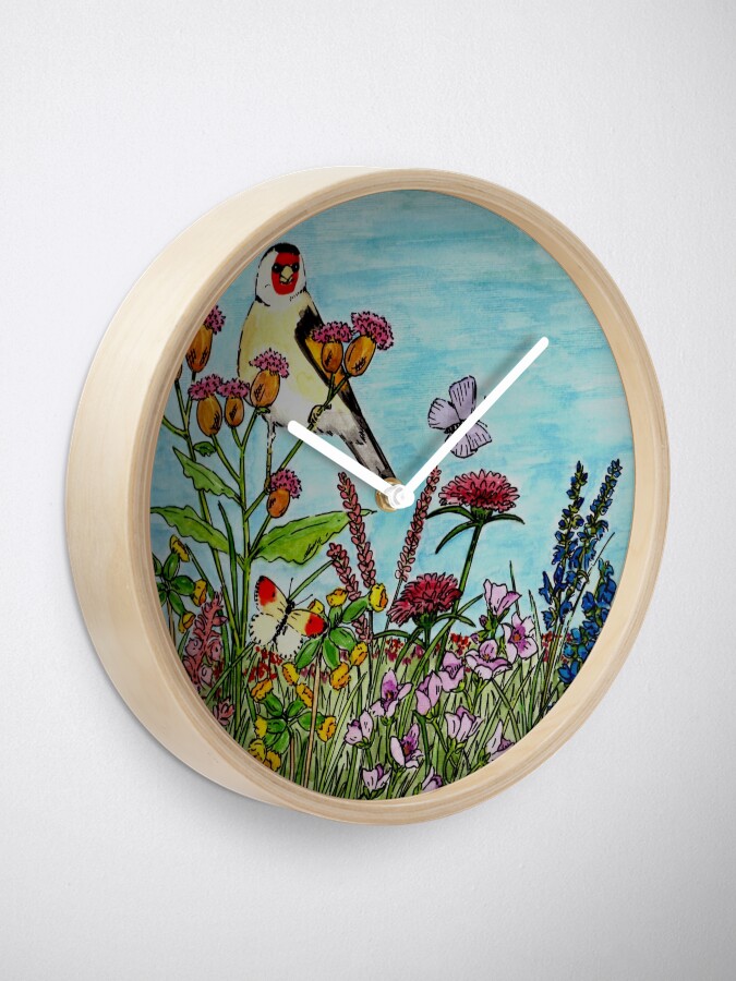 Alternate view of Flower Meadow - Clock Clock