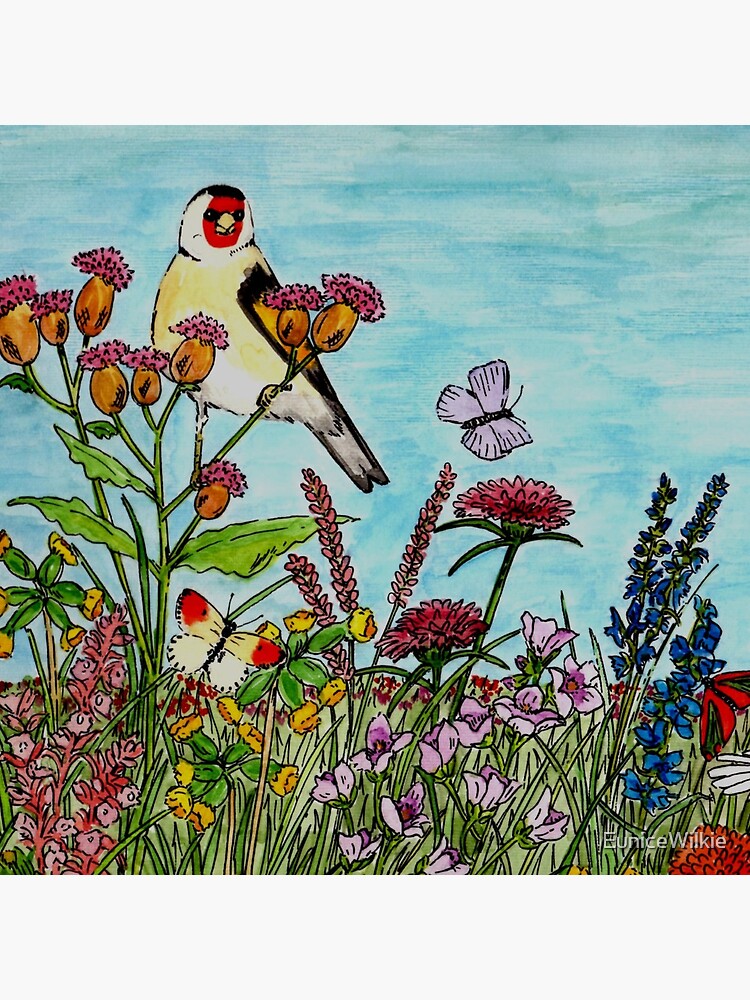 Flower Meadow - Clock by EuniceWilkie