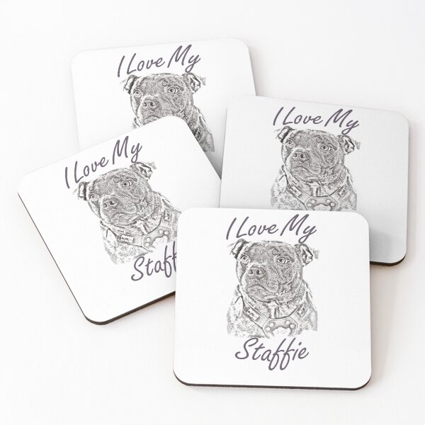 Item preview, Amo a mi staffie designed and sold by SadSacDesigns.