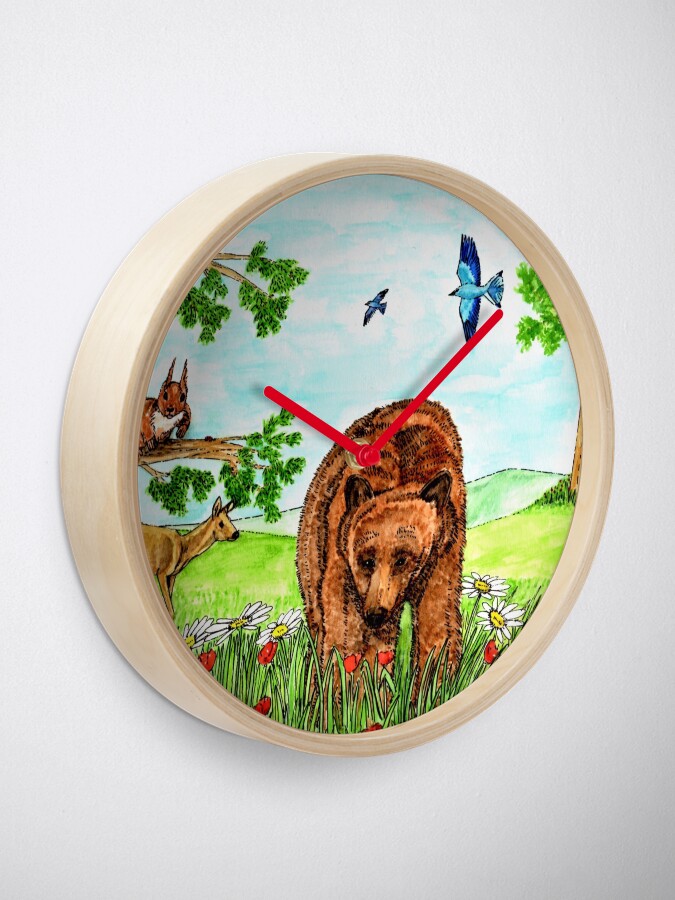 Alternate view of Friendly Bear - Clock Clock