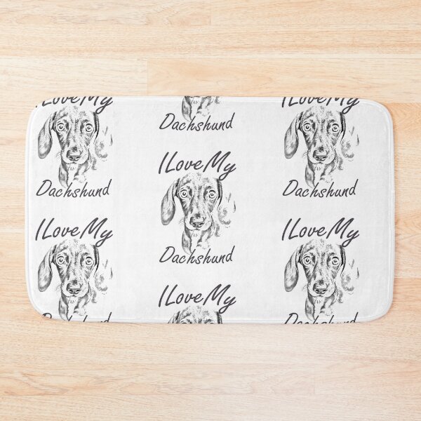 Item preview, I Love My Dachshund designed and sold by SadSacDesigns.