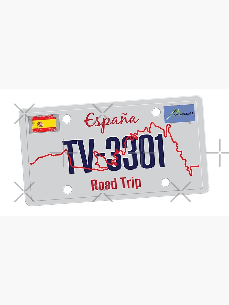 Fotodruck for Sale mit TV-3301 Road Spanien Espana Radfahrer Motorrad Nummernschild  Aufkleber & T-Shirt von OuterShellUK
