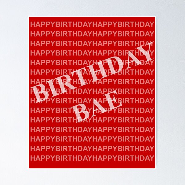 Item preview, Happy birthday BAE designed and sold by BestStuffDepot.