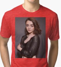 Maisie Williams Grey Tri-blend T-Shirt