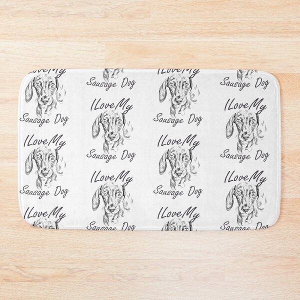 Item preview, I Love My Sausage Dog designed and sold by SadSacDesigns.