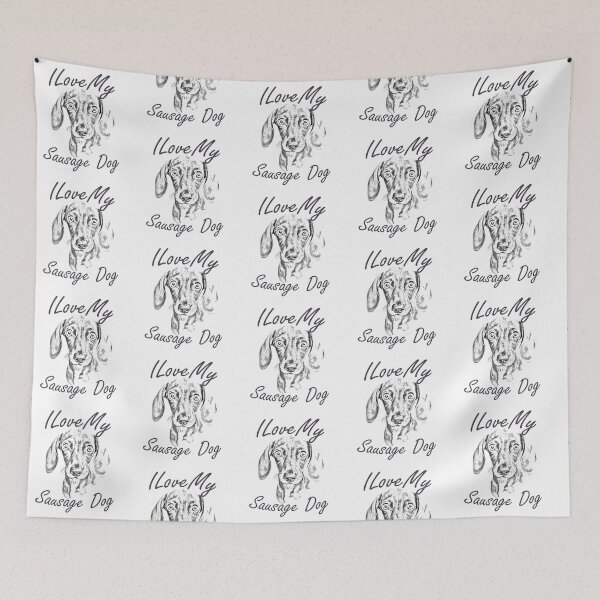Item preview, I Love My Sausage Dog designed and sold by SadSacDesigns.