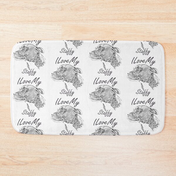 Item preview, I Love My Staffy designed and sold by SadSacDesigns.