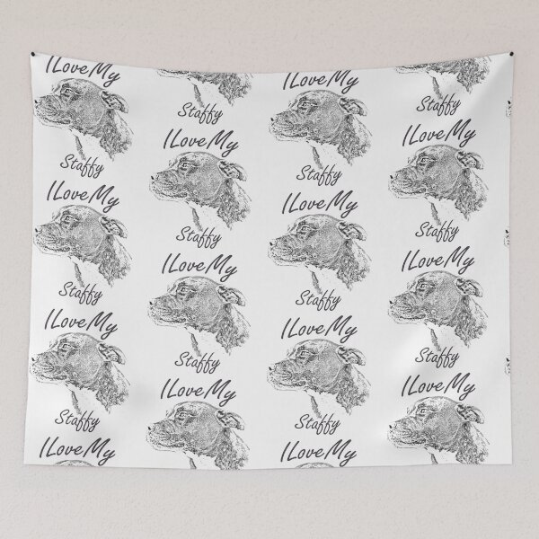Item preview, I Love My Staffy designed and sold by SadSacDesigns.