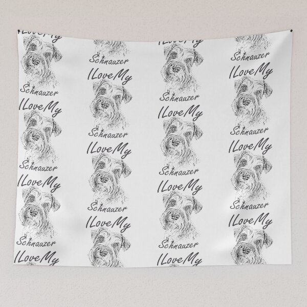 Item preview, I Love My Schnauzer designed and sold by SadSacDesigns.