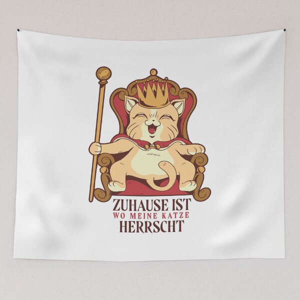 Item preview, At home is where my cat rules designed and sold by o2bshirt.