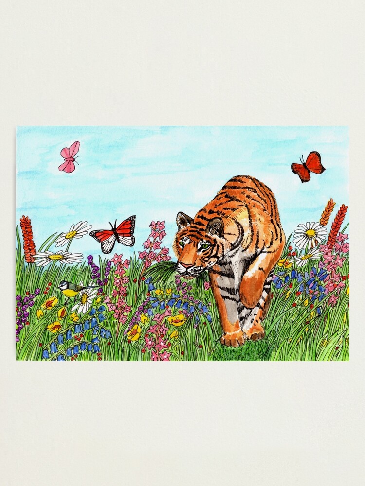 Alternate view of Tiger in a Perfect World - Wall Art Photographic Print