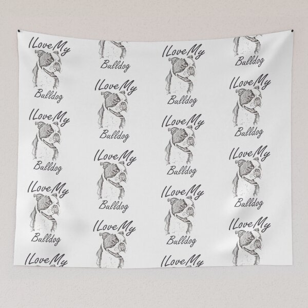 Item preview, I Love My Bulldog designed and sold by SadSacDesigns.