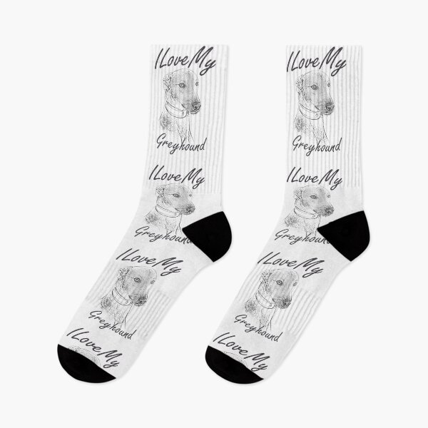Item preview, I Love My Greyhound designed and sold by SadSacDesigns.