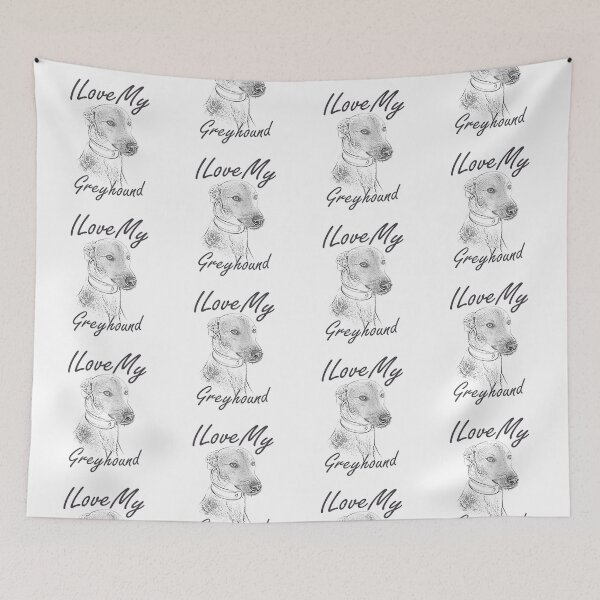 Item preview, I Love My Greyhound designed and sold by SadSacDesigns.