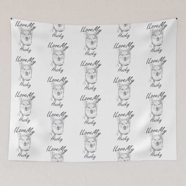 Item preview, I Love My Husky designed and sold by SadSacDesigns.
