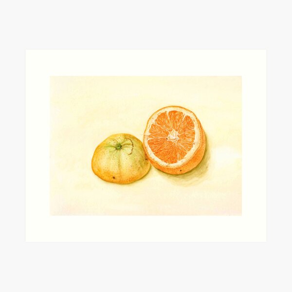 orange stilllife Art Print