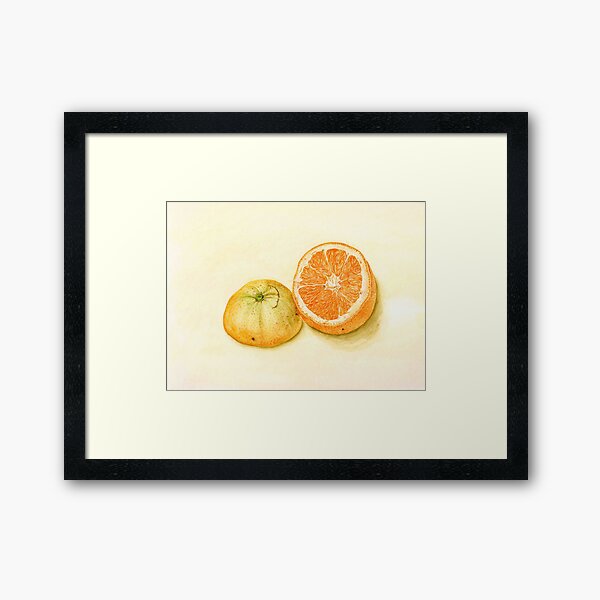 orange stilllife Framed Art Print