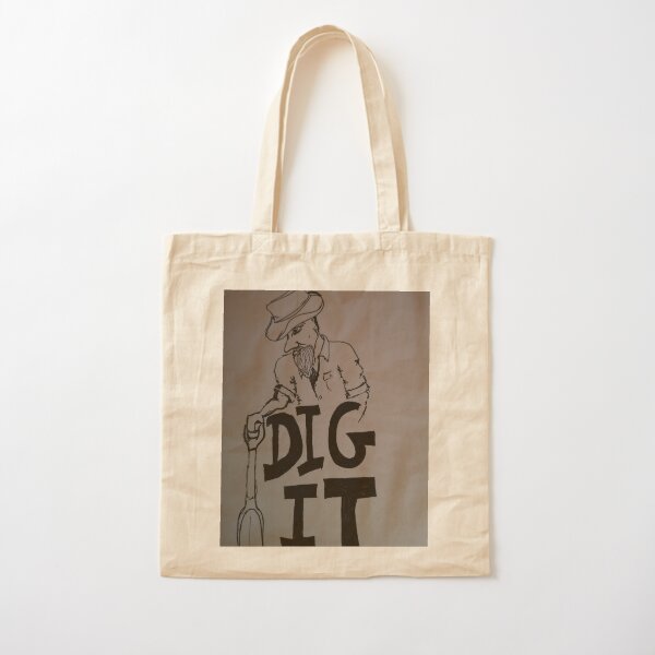 Canvas Shopping Tote Bag I Dig Dirt Inspiration /& Motivation Discover Gibe Beach for Women