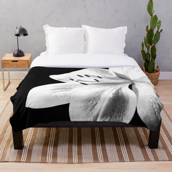 Item preview, White Lily Black Background designed and sold by Alemi.
