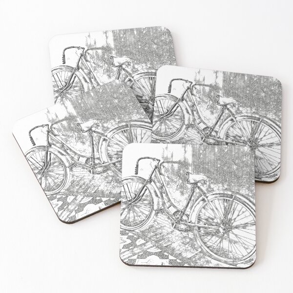 Item preview, The Old Vintage Bike - Transparent in Black and White designed and sold by gphotobox.