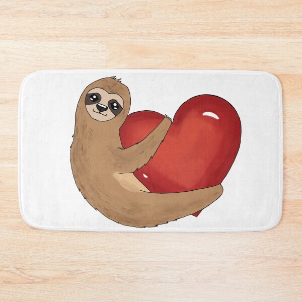 Artikelvorschau, Valentine Faultier mit roten Herzen entworfen und verkauft von -Lumisa-Design-.