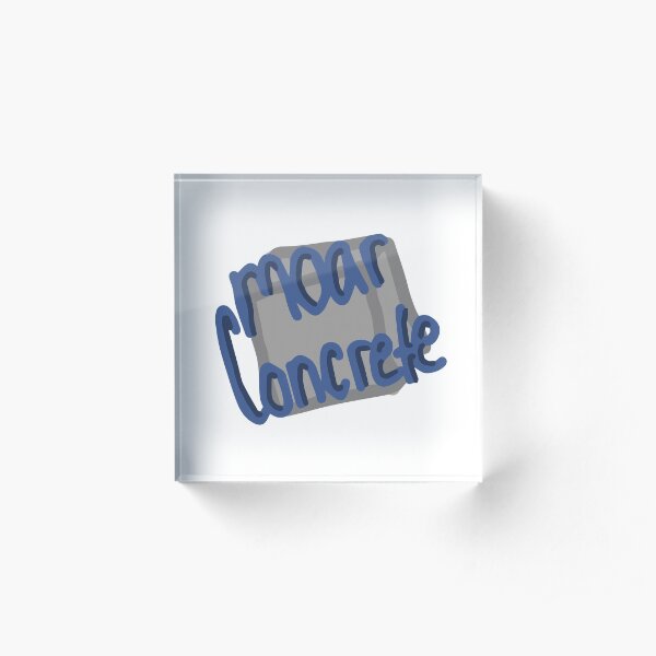 Moar Concrete Acrylic Block