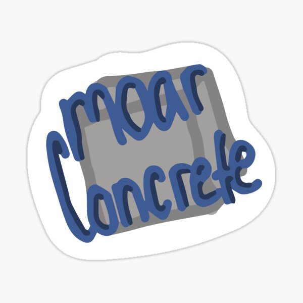 Moar Concrete Sticker