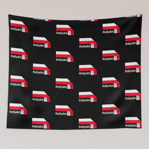 Item preview, I am Half Polish - one parent from Poland Poland Flag Ribbon designed and sold by Krukowski.