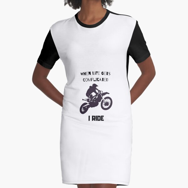 When Life Gets Complicated I Ride Motorcycles Graphic Hoodie for Men