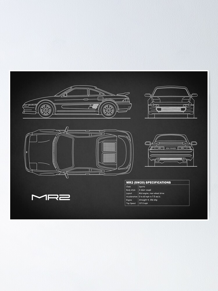 The MR2 Blueprint in Black