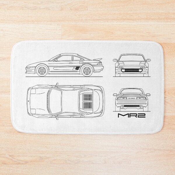 Item preview, The MR2 Blueprint in Black designed and sold by rogue-design.