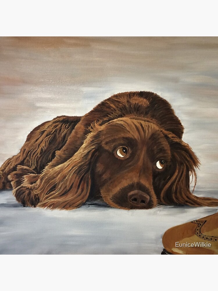 Naughty Spaniel - Clock by EuniceWilkie