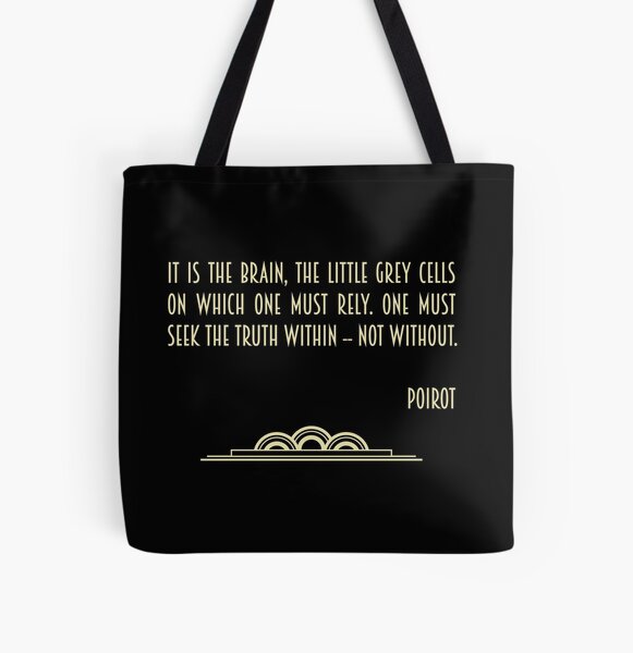 DIE KLEINEN GRAUEN ZELLEN Allover-Print Tote Bag