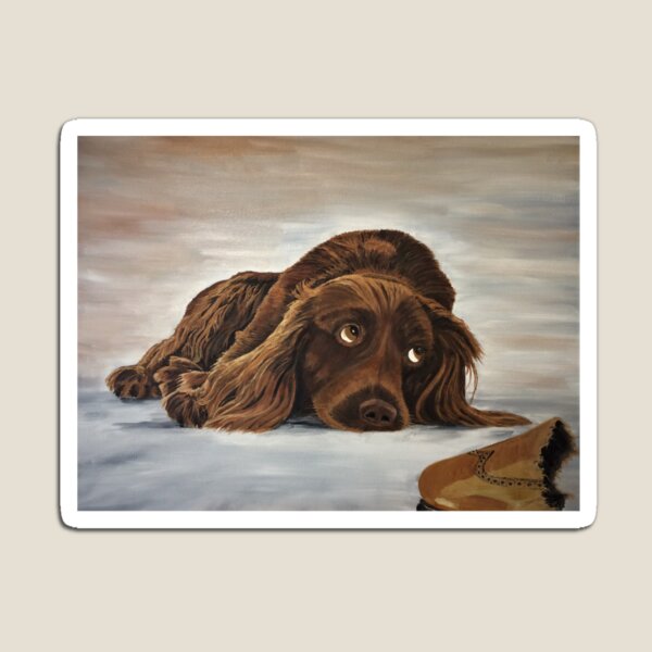 Naughty Spaniel Magnet