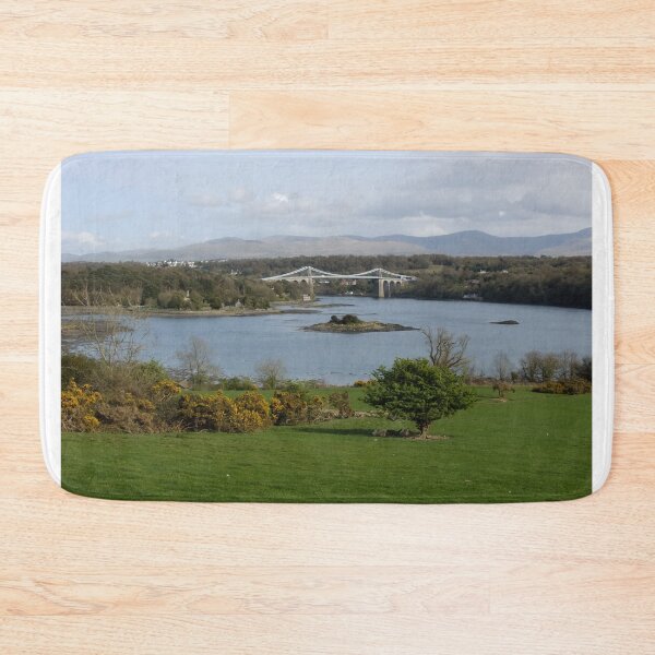 Item preview, View over the Menai Straits, Snowdonia Valley, Anglesey North Wales designed and sold by AnnDixon.
