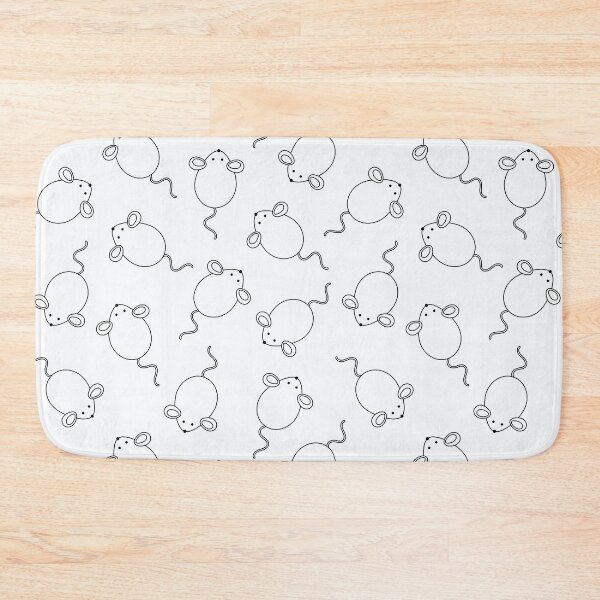Item preview, Outline mouse seamless pattern. Vector childish background for fabric, textile, wrapping. Symbol Chinese New Year 2020. designed and sold by illucesco.