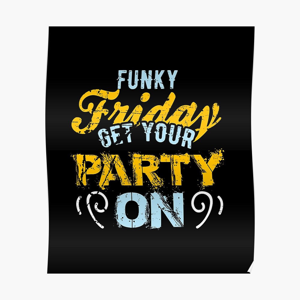 Terug, terug, terug deel vervolging Structureel Funky Friday Get your Party On" Mask for Sale by highparkoutlet | Redbubble