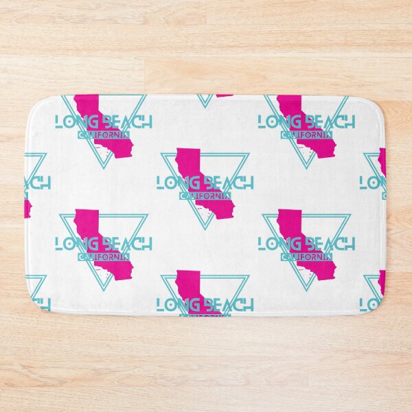Item preview, Long Beach California Souvenirs CA Vintage Triangle Pink Blue designed and sold by Brandon Fuller.