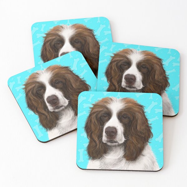 Item preview, English Spaniel - Custom Illustration designed and sold by Jennifer R.  Cook.