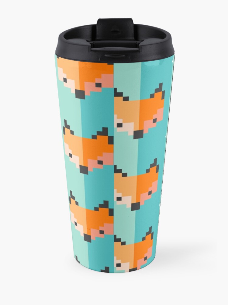 Vista alternativa de Taza de viaje Zorro pixel