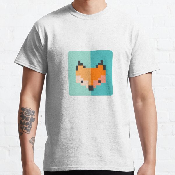 Zorro pixel Camiseta clásica